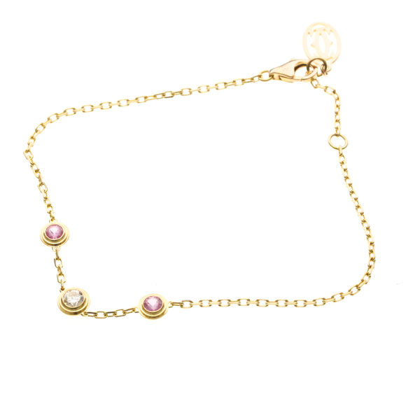 CARTIER Jewelry - Cartier D'Amour Diamond And Pink Sapphire Bracelet Pink Gold (18K) Diamond,Sa...